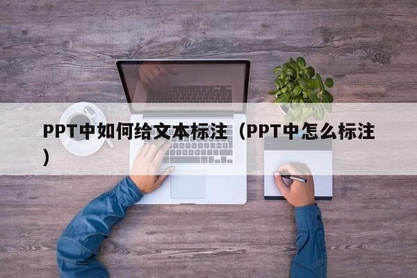 PPT中如何给文本标注（PPT中怎么标注）