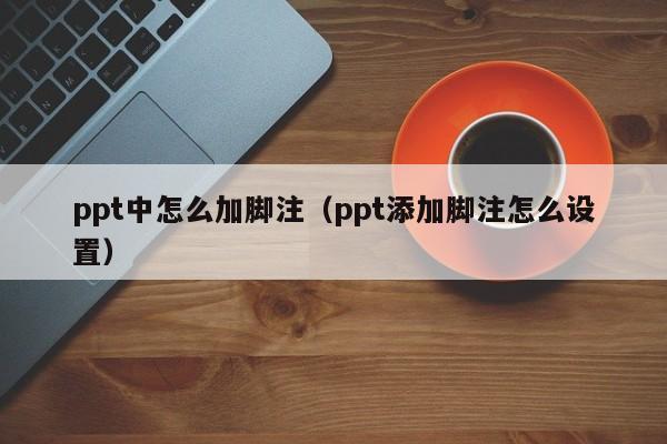 ppt中怎么加脚注（ppt添加脚注怎么设置）
