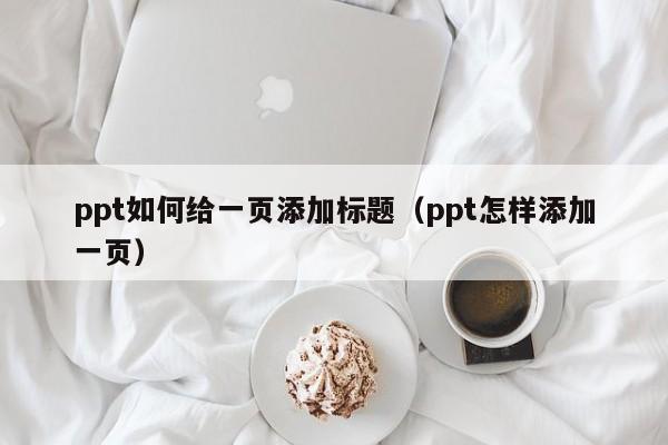 ppt如何给一页添加标题（ppt怎样添加一页）