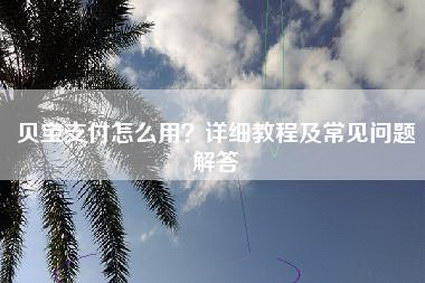 贝宝支付怎么用？详细教程及常见问题解答