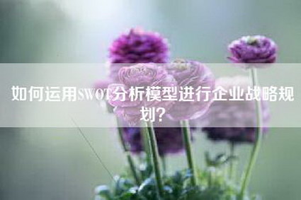 如何运用SWOT分析模型进行企业战略规划？